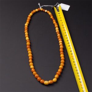 Antique amber necklace. — image 2