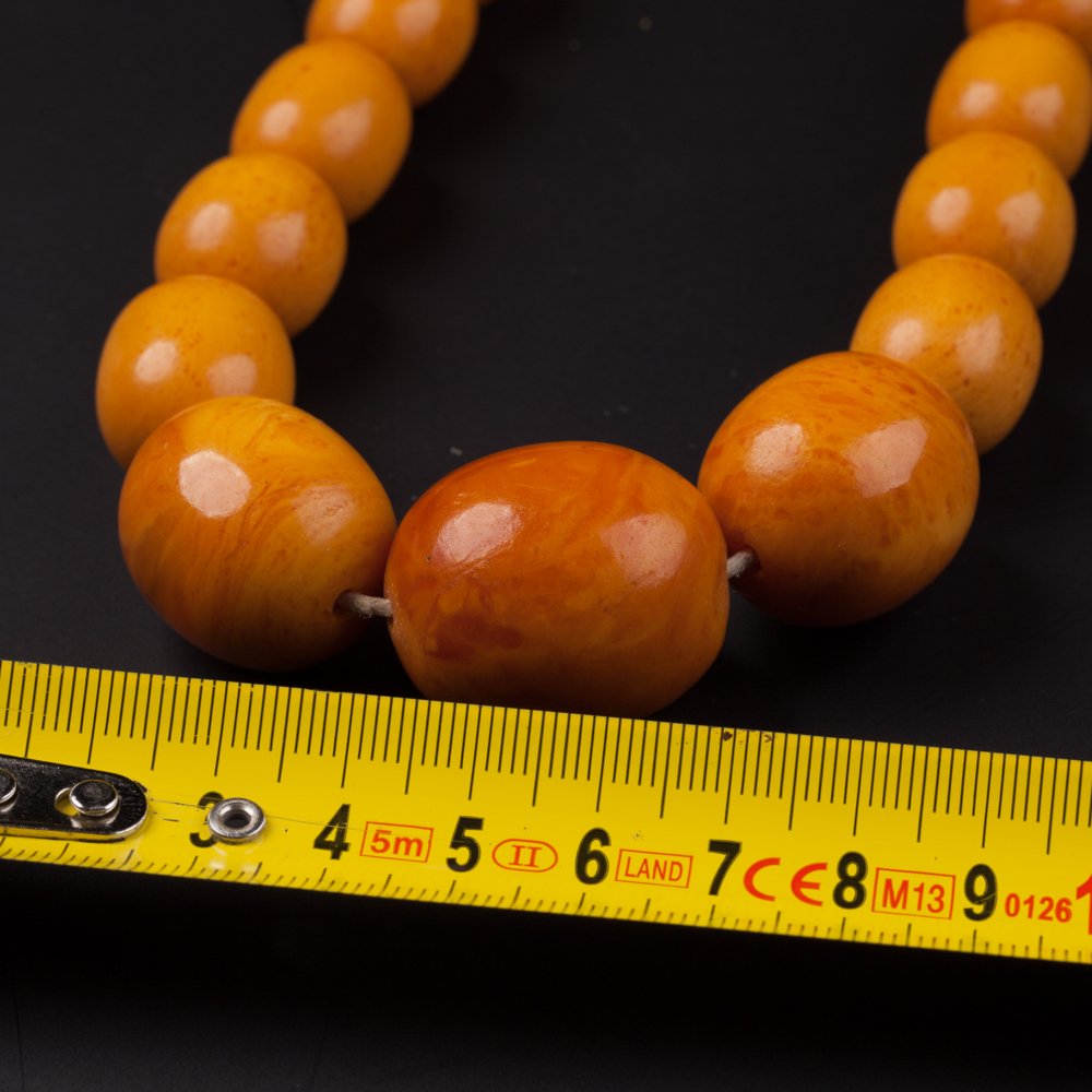 Antique amber necklace. — image 2