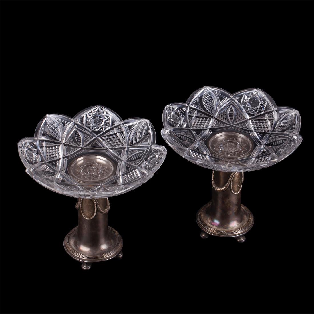 Pair of Russian Faberge neoclassical vases — image 2