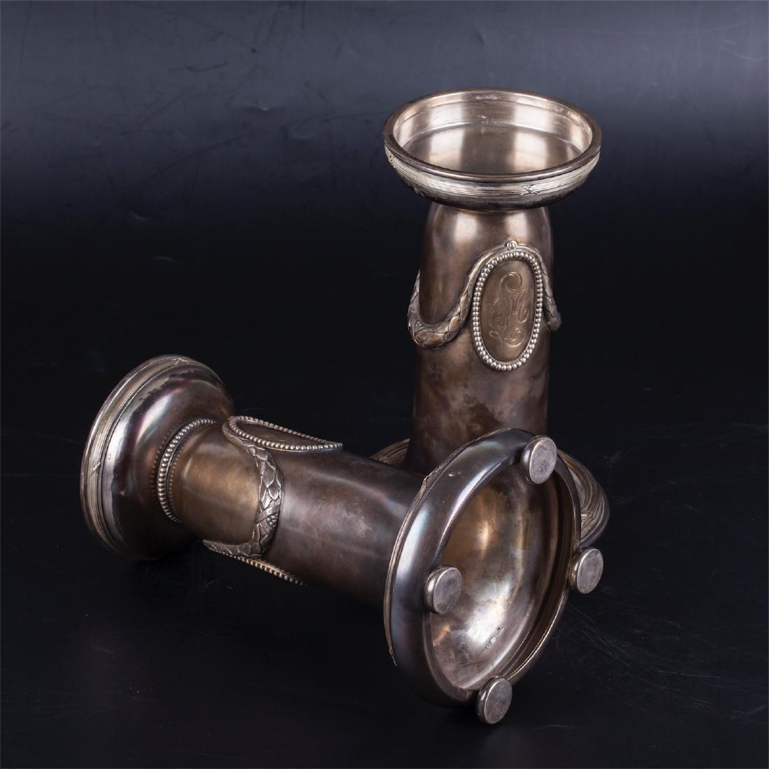 Pair of Russian Faberge neoclassical vases — image 3