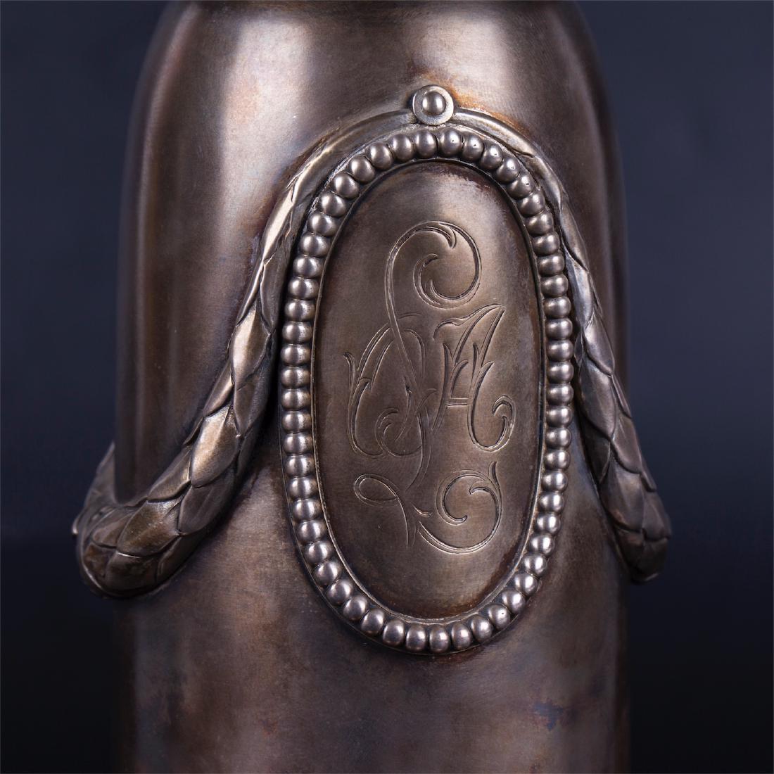 Pair of Russian Faberge neoclassical vases — image 4