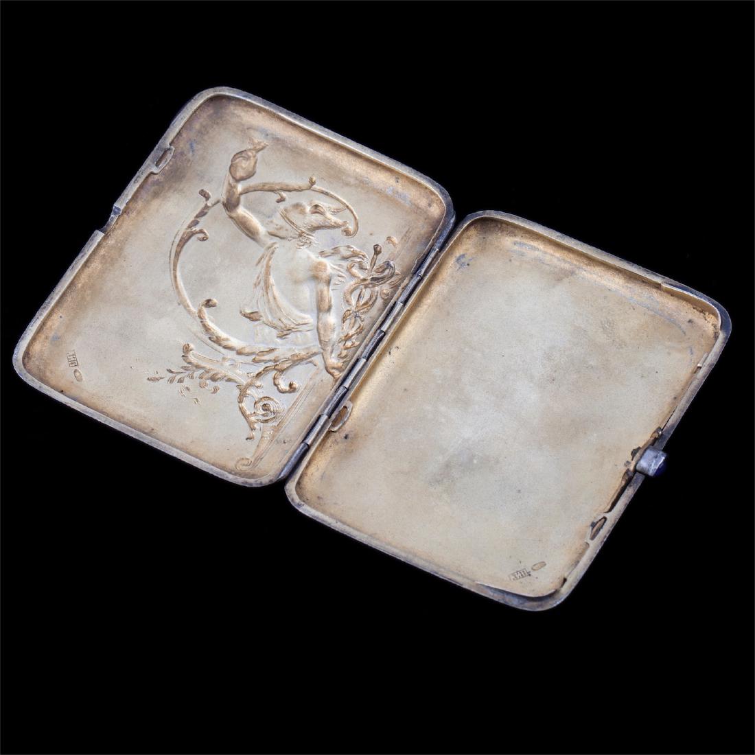 Russian Art Nouveau silver-gilt cigarette case — image 3