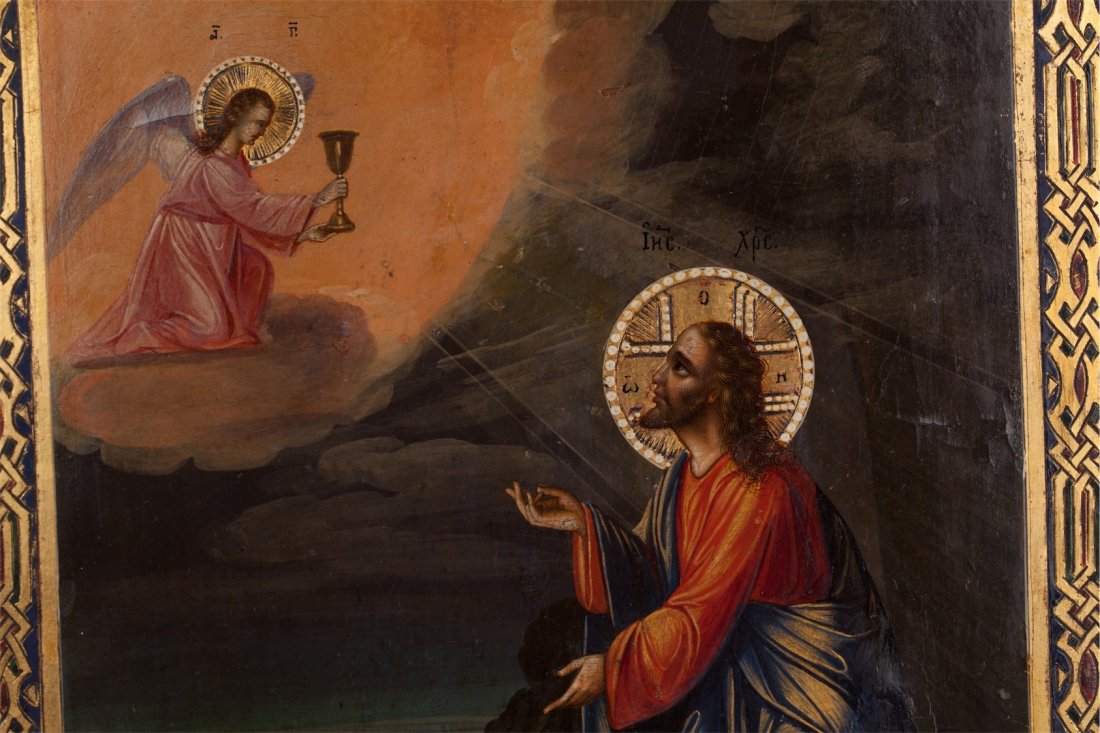Russian icon "The Agony in the Garden". Moscow, late — image 2