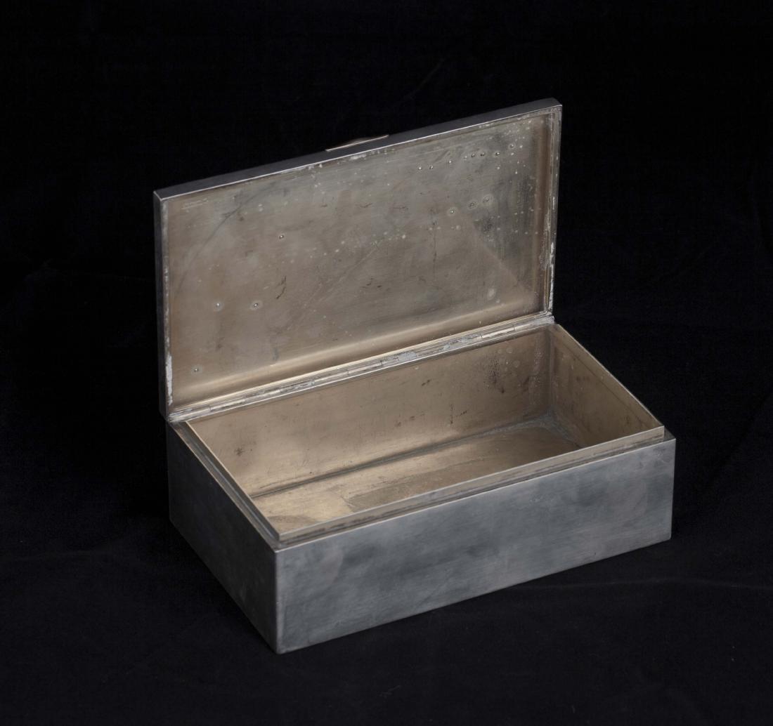 Russian Neoclassical silver humidor, Marshak — image 2