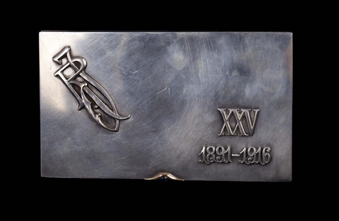 Russian Neoclassical silver humidor, Marshak — image 5