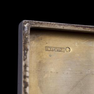 Russian Neoclassical silver humidor, Marshak — image 6