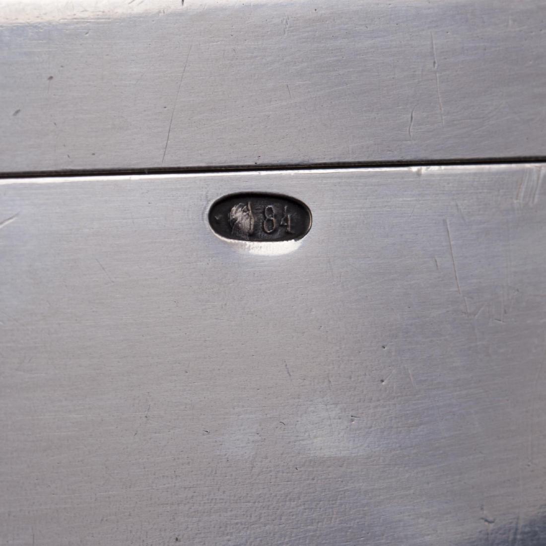 Russian Neoclassical silver humidor, Marshak — image 7