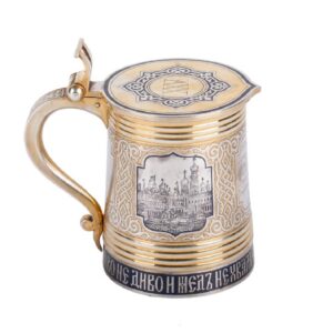 Russian presentation silver-gilt tankard — image 1
