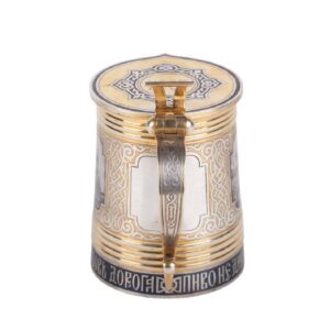 Russian presentation silver-gilt tankard — image 4