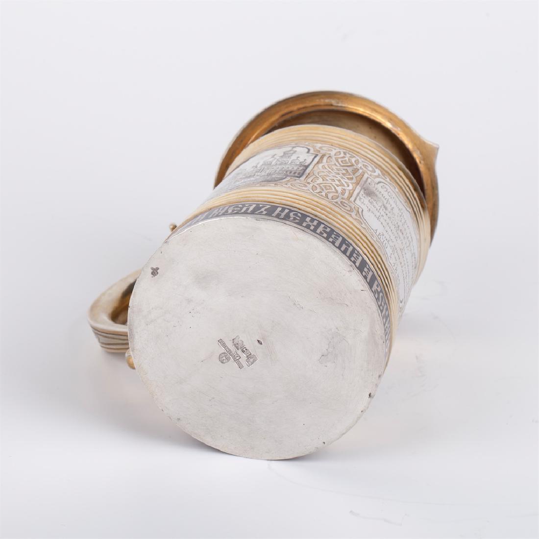 Russian presentation silver-gilt tankard — image 5