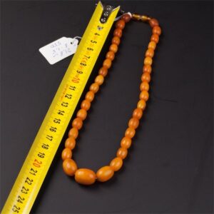 Antique amber necklace. — image 2