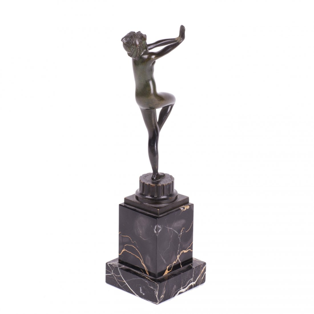 Bronze and marble figure "Dancer" by Zelikson — image 2