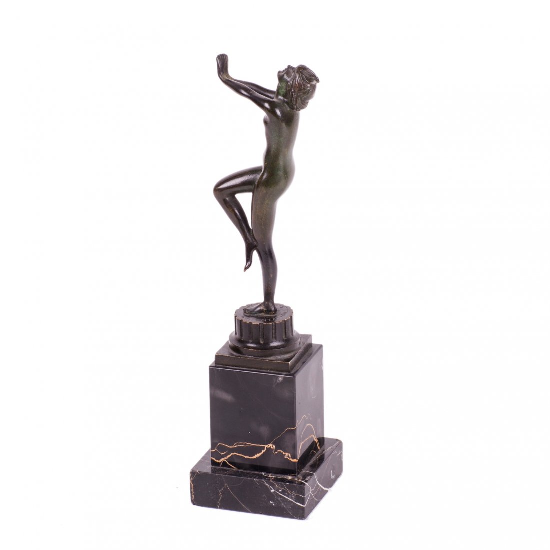 Bronze and marble figure "Dancer" by Zelikson — image 3