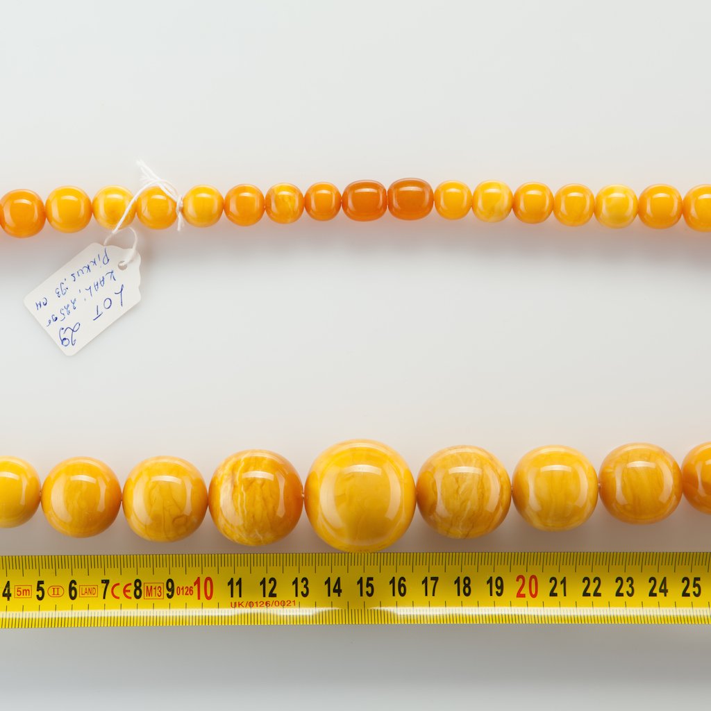 Natural Butterscotch Baltic Amber Necklace. SUPER HUGE! — image 3