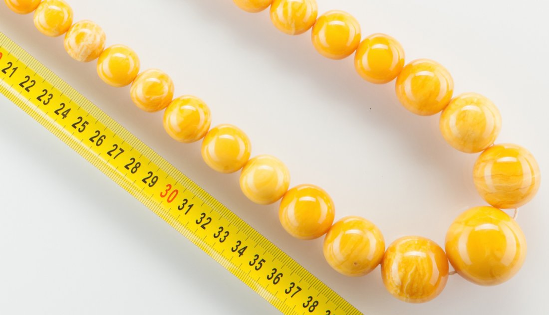 Natural Butterscotch Baltic Amber Necklace. SUPER HUGE! — image 6