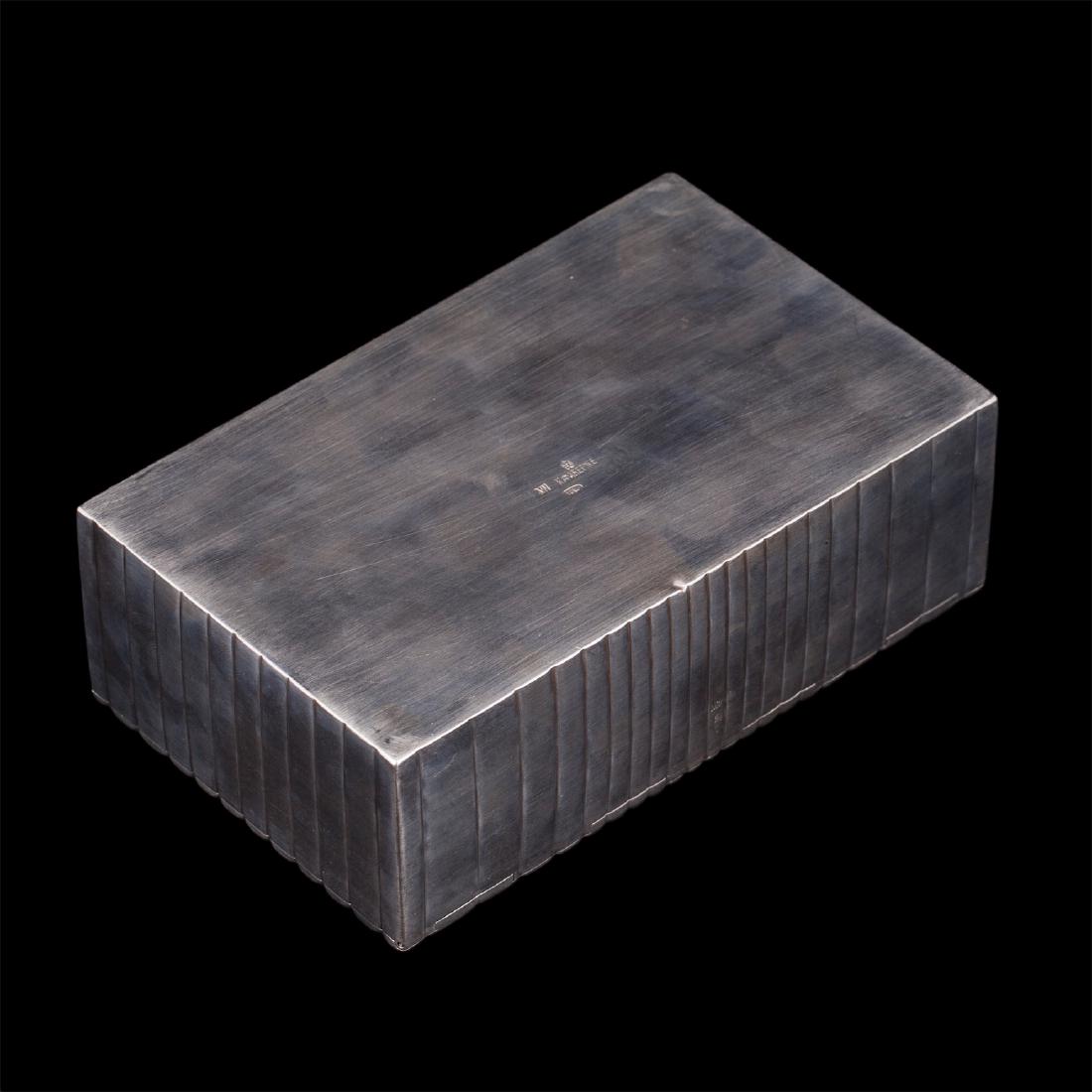 Neoclassical silver humidor by A. Wakeva — image 7