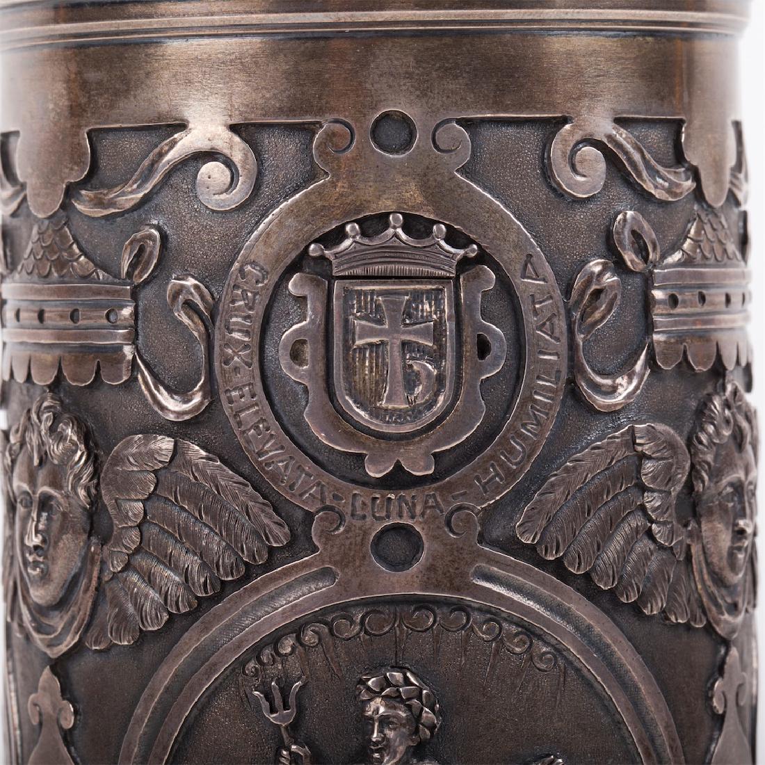 Russian cast silver-gilt tankard — image 3