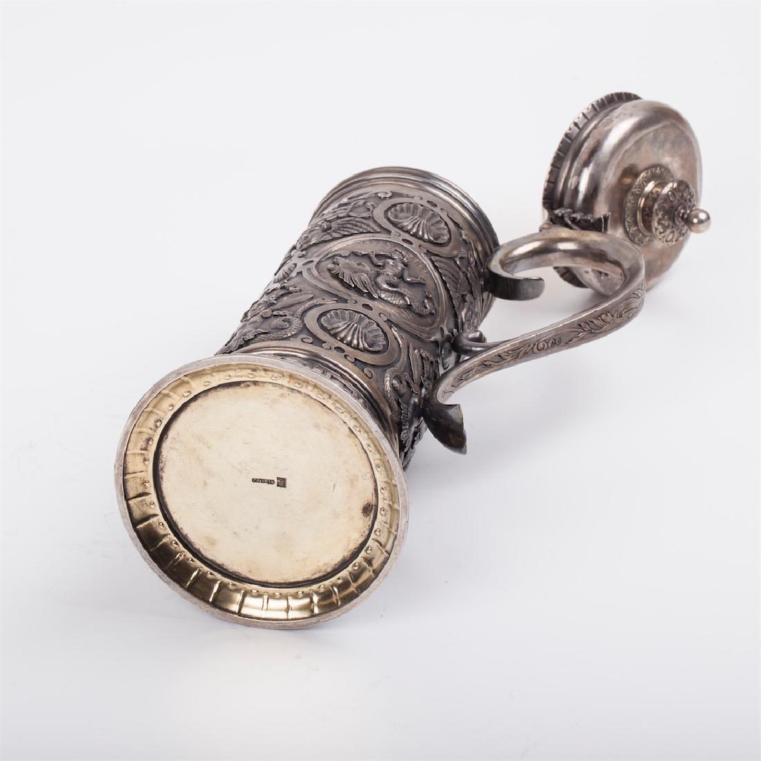 Russian cast silver-gilt tankard — image 6