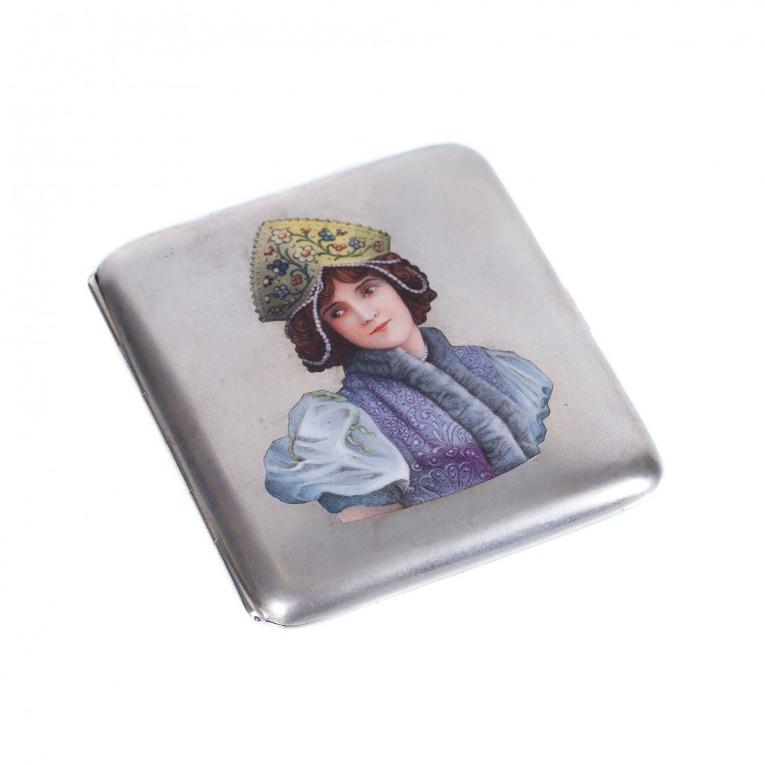 Russian silver cigarette-case.E. Cheryatov, Lorie — image 1