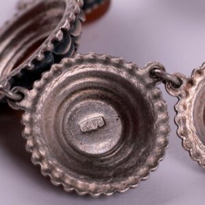 Silver neclace with amber. — image 4