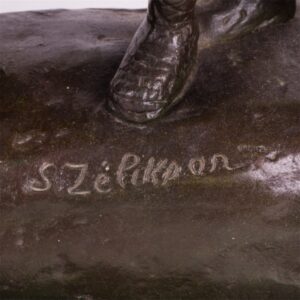 "Barge Haulers on the Volga" bronze sculpture by — image 5