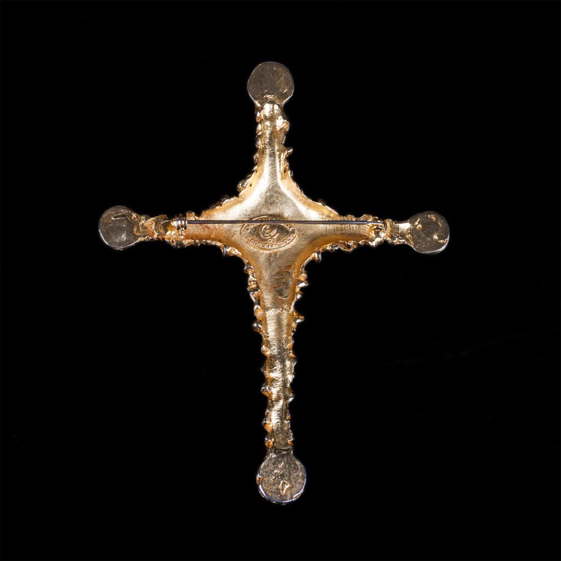 Christian Lacroix brooch in the shape of cross — image 2
