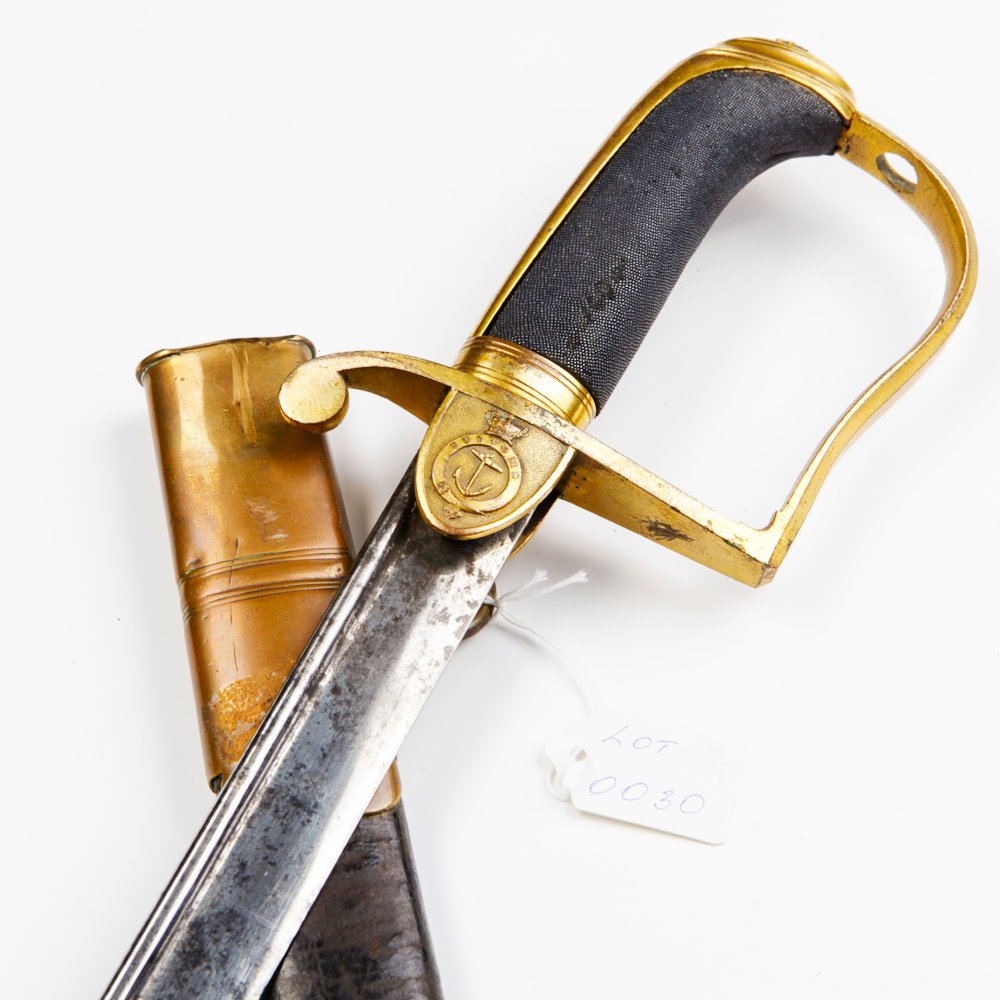 Extremely rare English navy customs sword. — image 1