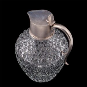 Faberge silver and cut-glass carafe — image 4