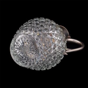 Faberge silver and cut-glass carafe — image 5