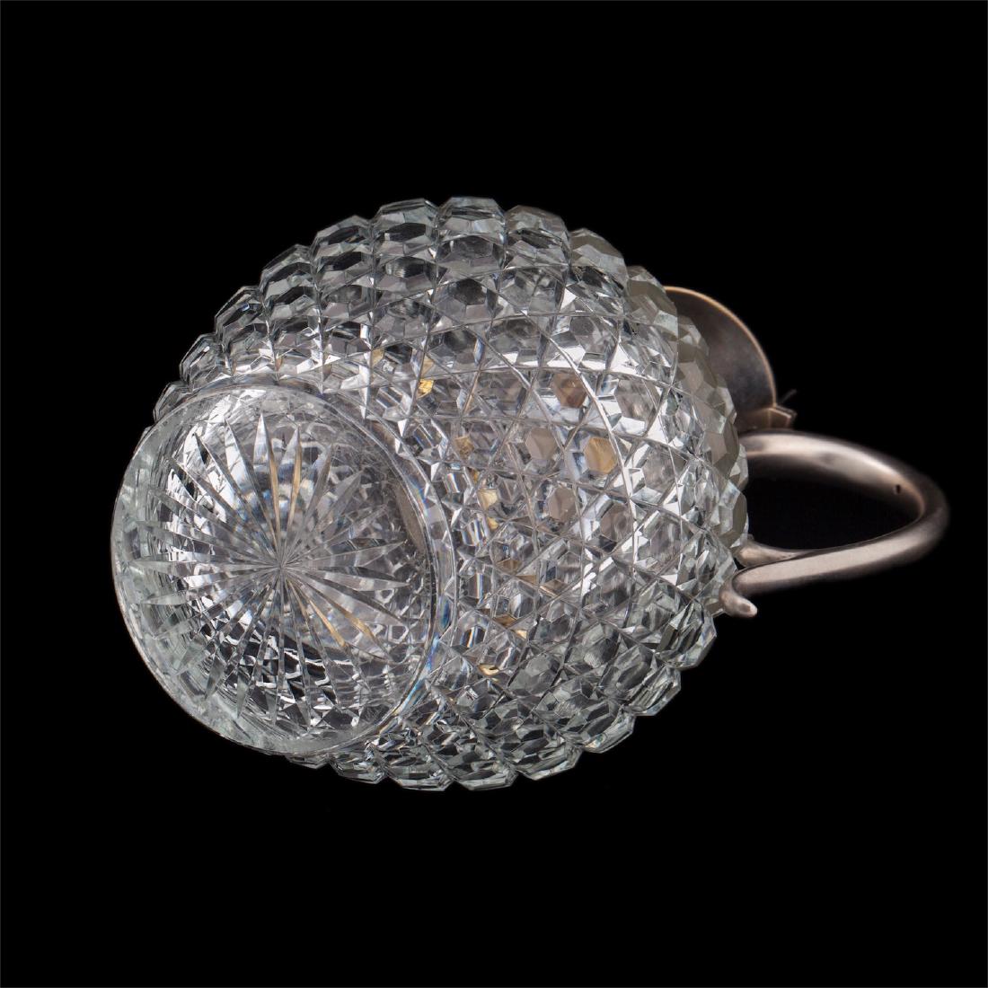 Faberge silver and cut-glass carafe — image 5
