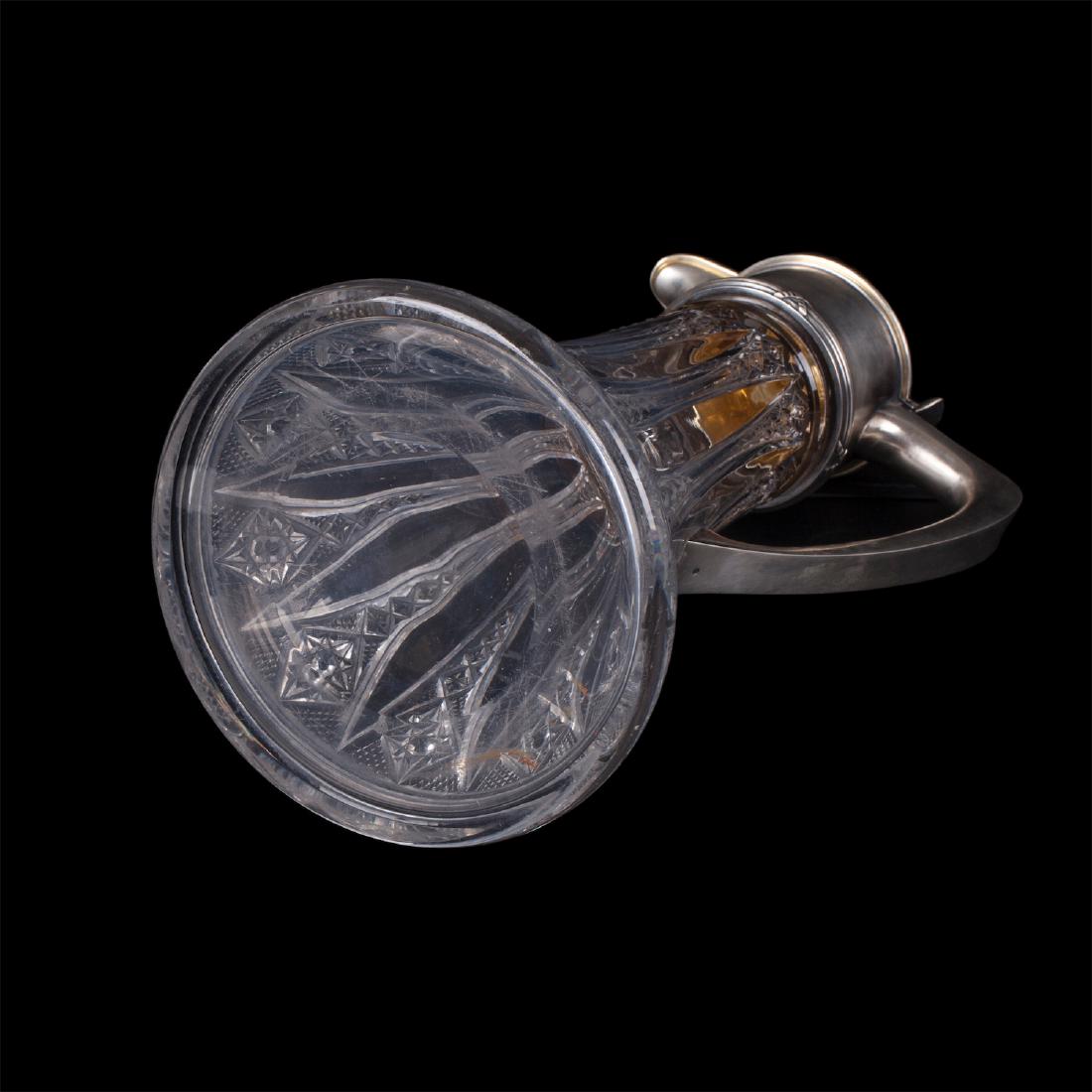 Russian Faberge silver-gilt and cut-glass carafe — image 5