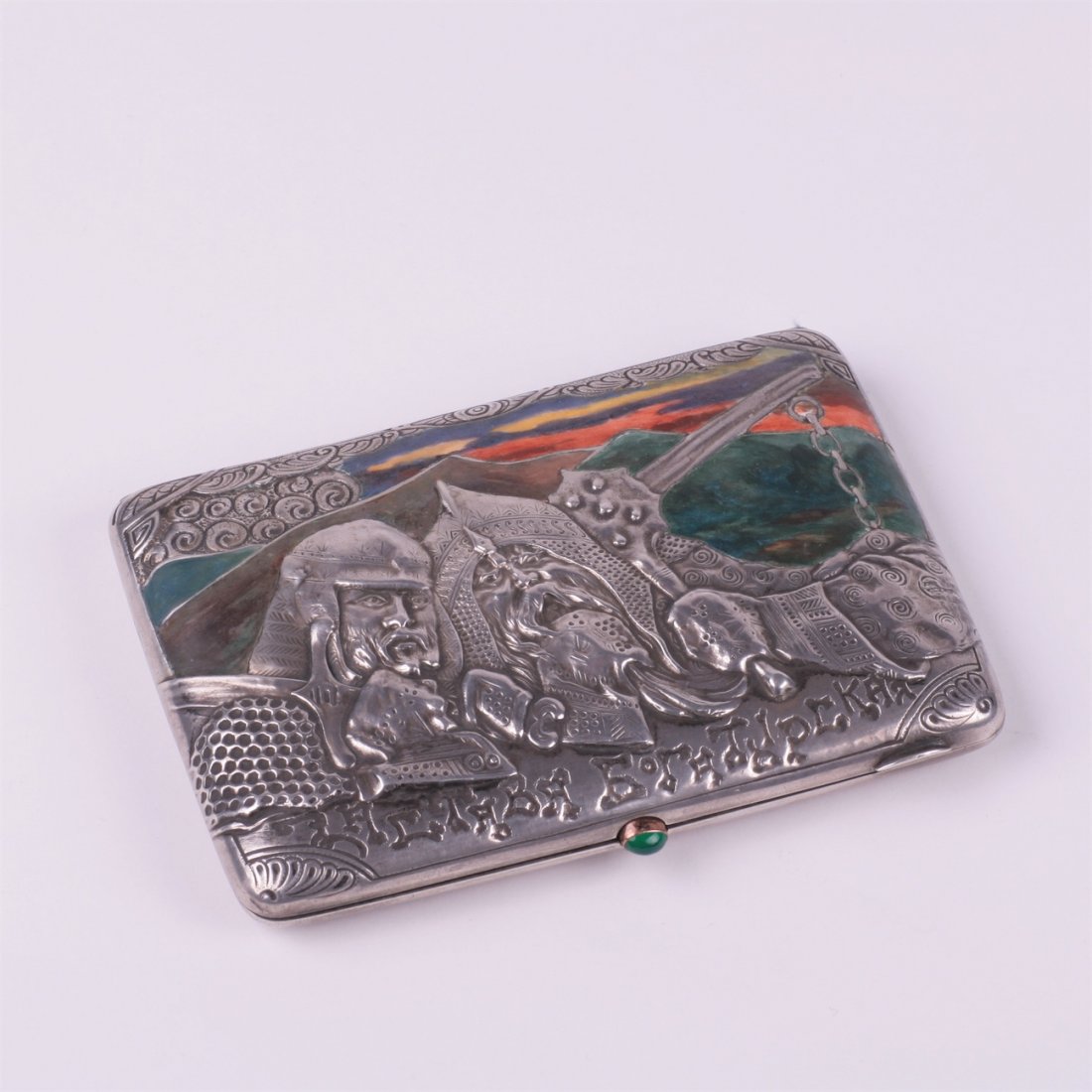Russian silver cigarette case. Workshop of M. Tarasov. — image 2