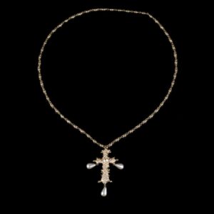 Christian Lacroix enamel and artificial pearl pendant — image 1