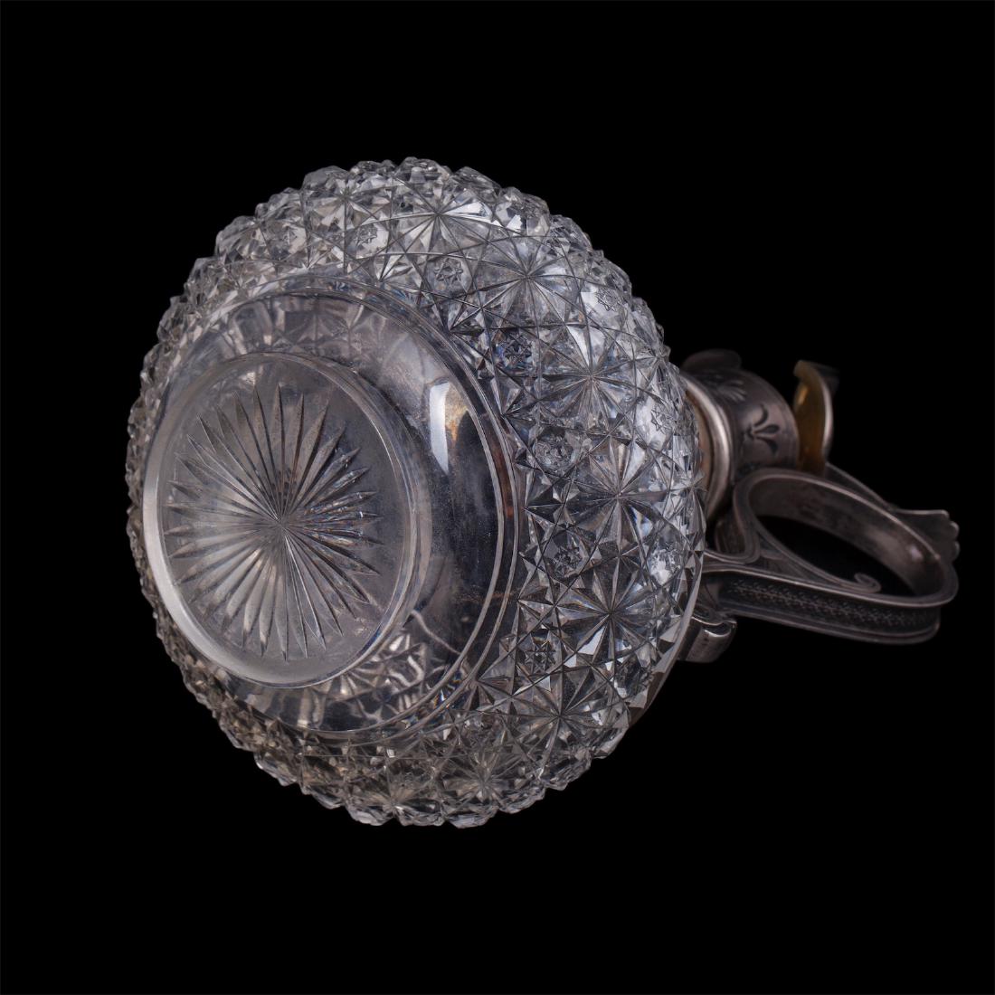 Faberge Art Nouveau silver and cut-glass carafe — image 6