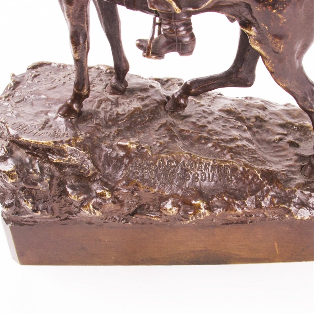 "Horseback Circassian with whip" bronze figure by — image 7