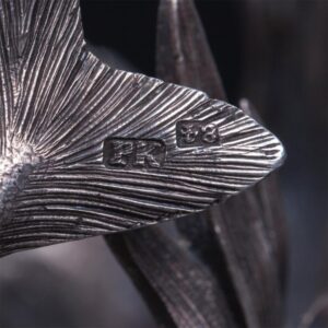 Russian silver and cut-glass caviar bowl — image 10