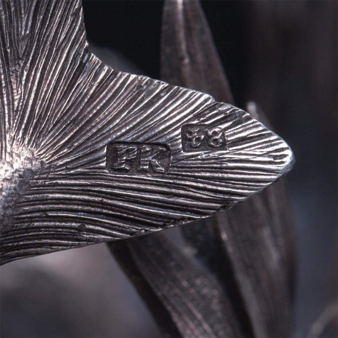 Russian silver and cut-glass caviar bowl — image 10