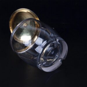 Russian silver and cut-glass caviar bowl — image 13