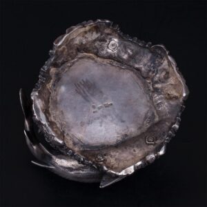 Russian silver and cut-glass caviar bowl — image 7