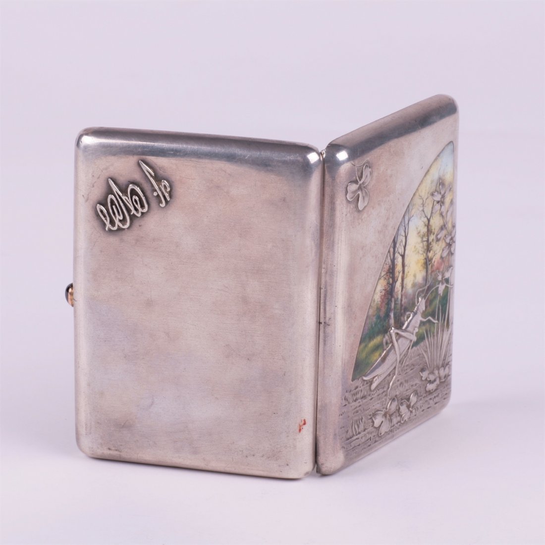 Russian silver cigarette-case.1908-1917y. — image 4