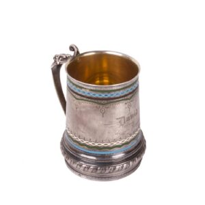 Russian silver tankard — image 1