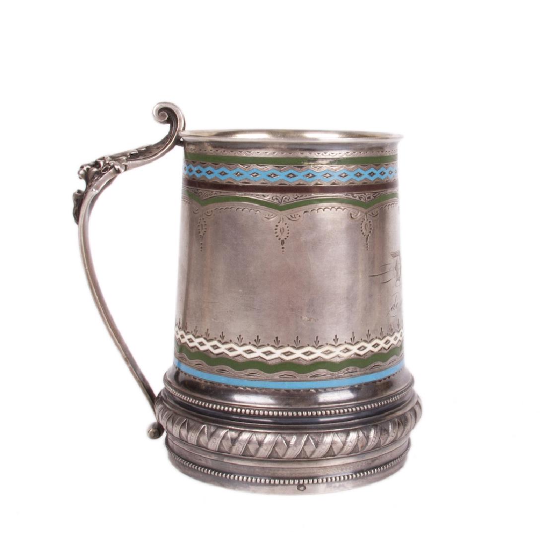 Russian silver tankard — image 5