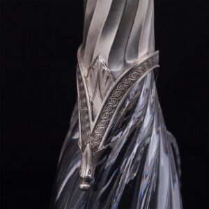 A pair of Faberge silver and cut-glass carafes — image 3