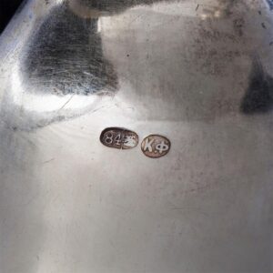 A pair of Faberge silver and cut-glass carafes — image 6