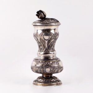 Russian Baroque cast silver-gilt lidded jug — image 3