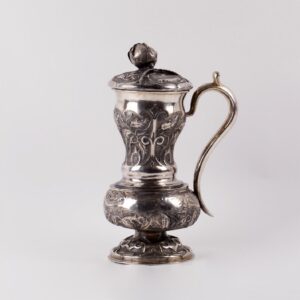 Russian Baroque cast silver-gilt lidded jug — image 4