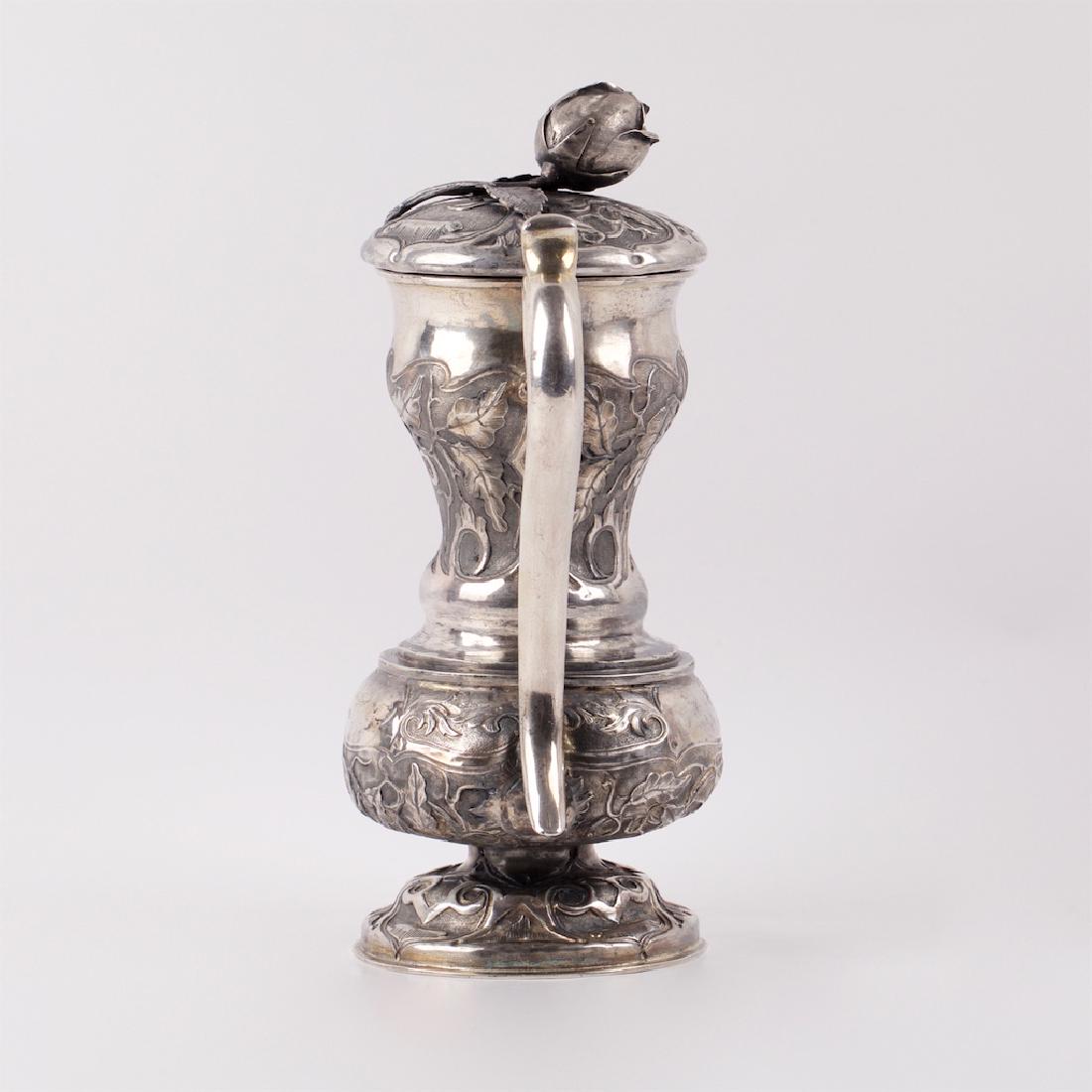 Russian Baroque cast silver-gilt lidded jug — image 5