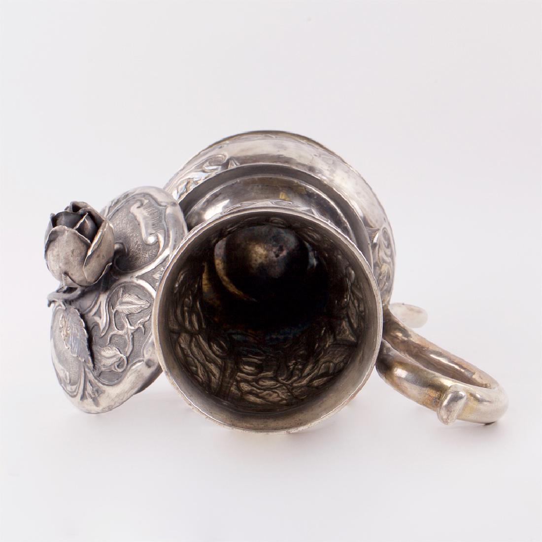 Russian Baroque cast silver-gilt lidded jug — image 7