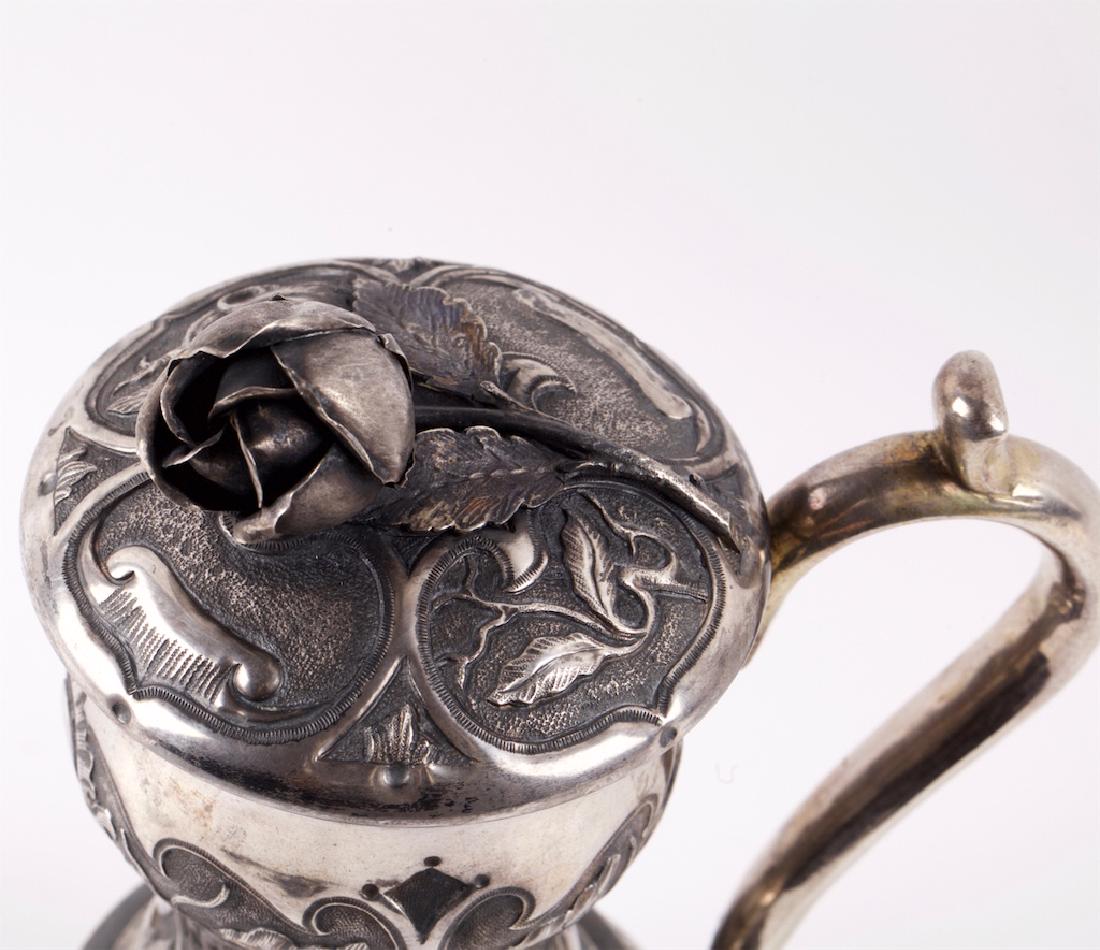 Russian Baroque cast silver-gilt lidded jug — image 8
