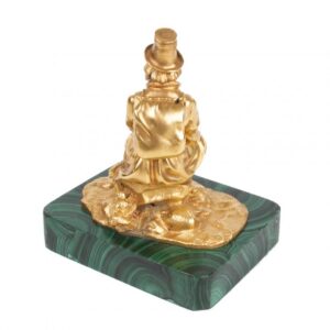 Russian gilt bronze sculpture "Peasant on the halt" — image 3